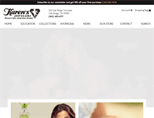 Tablet Screenshot of karensjewelers.com